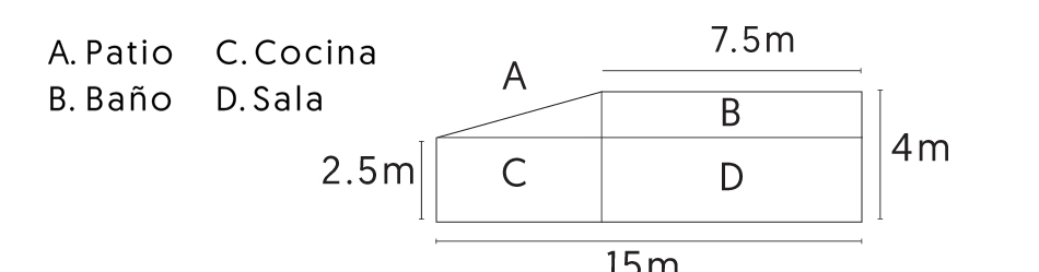 Imagen del plano que debes elaborar con ayuda de una persona normovisual